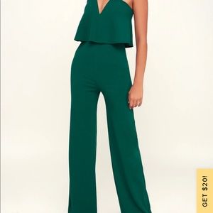Emerald Strapless Jumpsuit